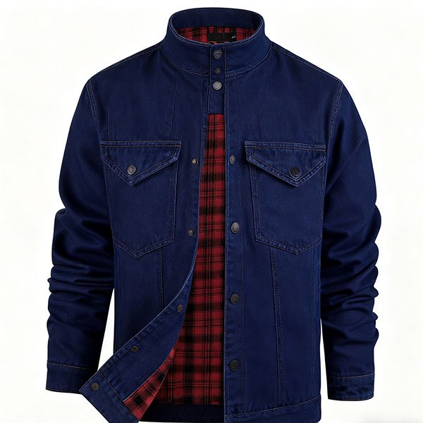 Men's Dark Blue Freeze-Insulated Warm Jacket