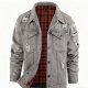 Men's gray denim spring/summer jacket